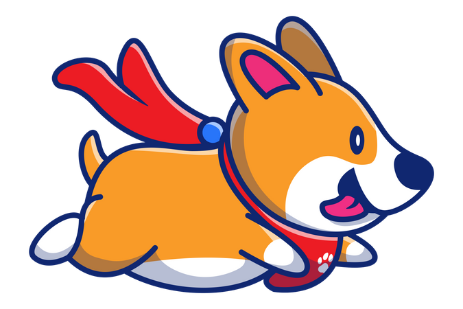 Cachorro correndo  Illustration