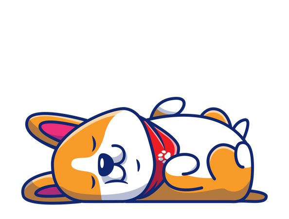 Cachorro dormindo  Illustration