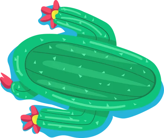 Cactus shaped air mattress  Illustration