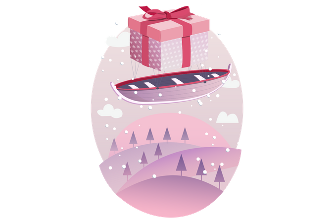 Cadeau de Noël  Illustration