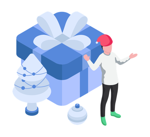 Cadeau de Noël  Illustration