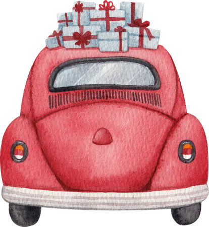 Voiture cadeau  Illustration