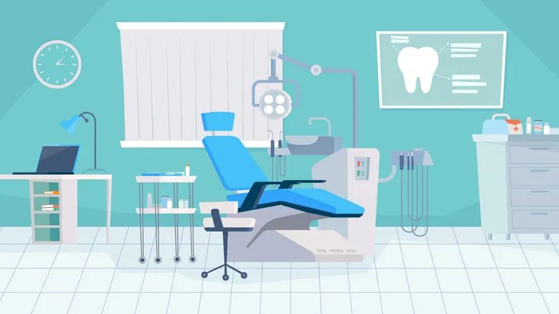 Cadeira de dentista  Ilustração