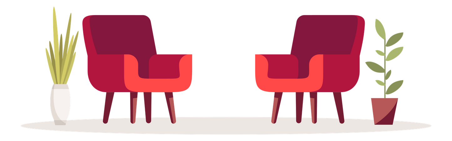Cadeiras para sentar  Ilustração