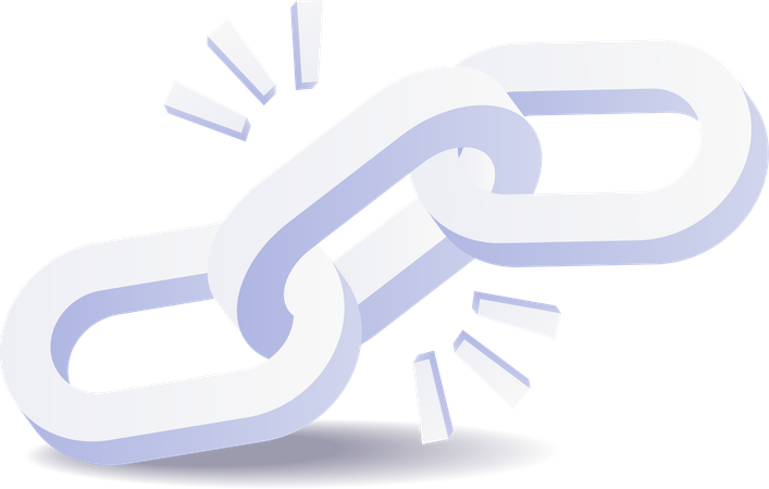 Cadena de enlaces a páginas de Internet  Ilustración