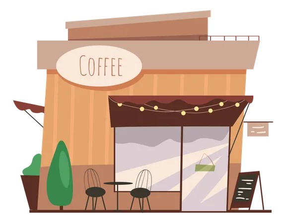 Cafetería  Ilustración