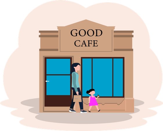 Cafe Bar Illustration