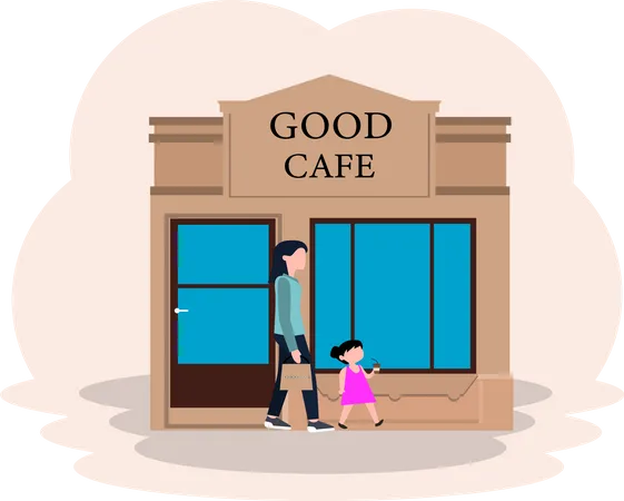 Cafe Bar  Illustration