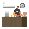 cafe barista illustrations free