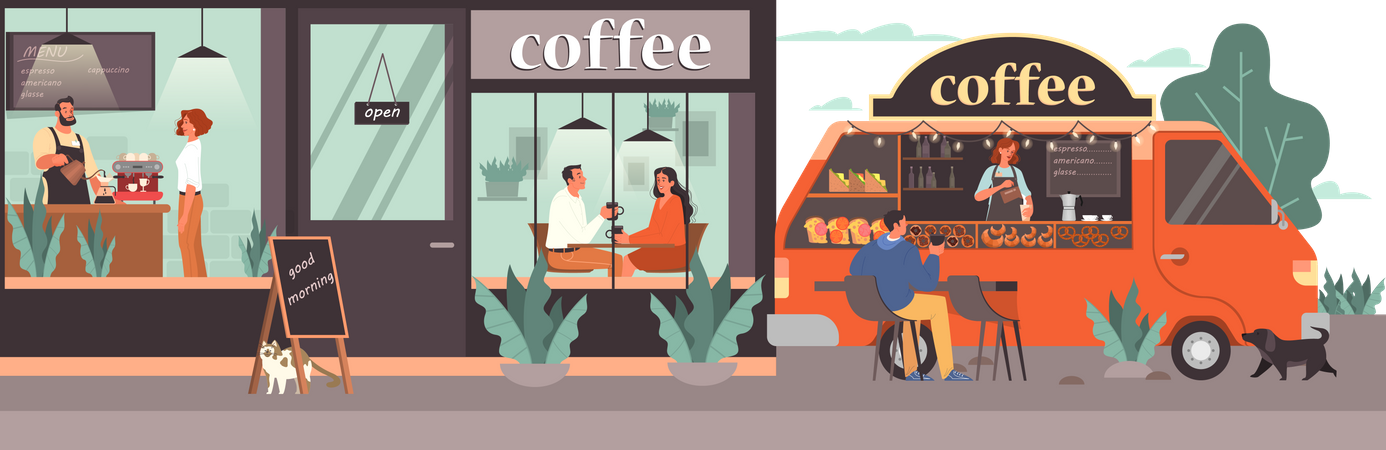 Café  Illustration