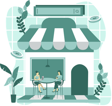 Café Café  Ilustração