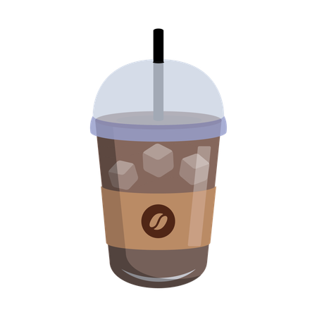 Café helado  Illustration