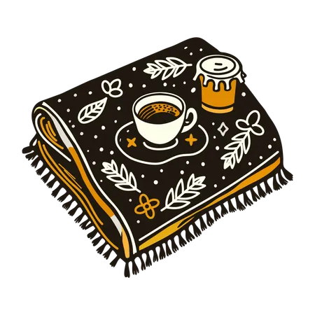 Café au coucher  Illustration