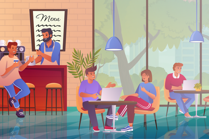 Cafe  Illustration