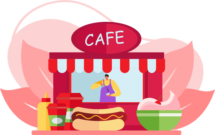 Cafe  Illustration