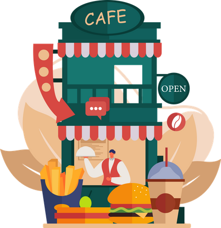 Cafe  Illustration