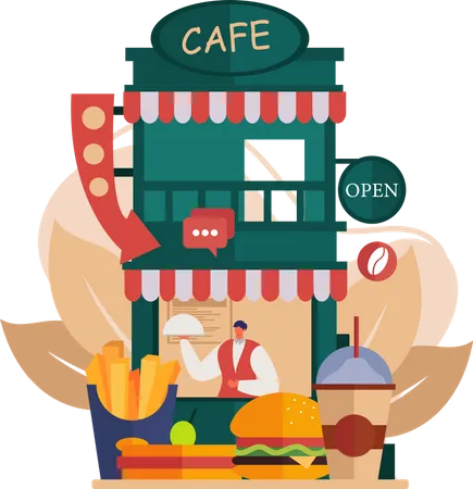 Cafe  Illustration