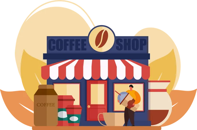 Magasin de café  Illustration