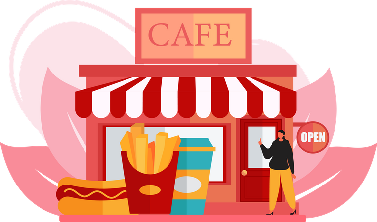 Magasin de café  Illustration