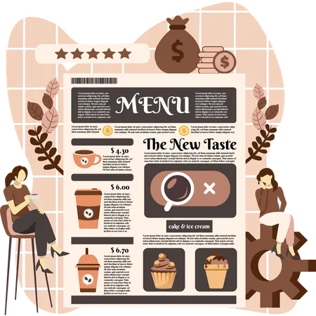 Cafe Menu Illustration