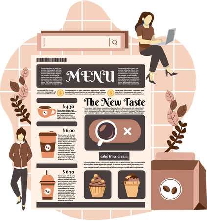 Cafe Menu Illustration