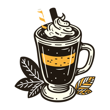 Café mocha  Ilustração