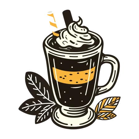 Café mocha  Ilustração