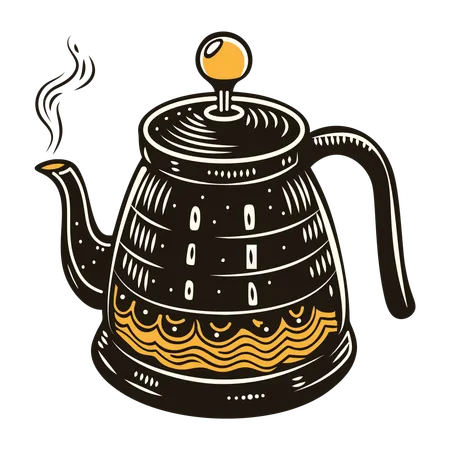 Chaleira de café  Ilustração