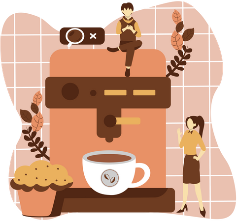 Cafetera  Ilustración