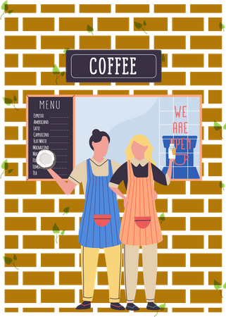 Cafetería  Ilustración