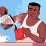 caffeine illustration free download