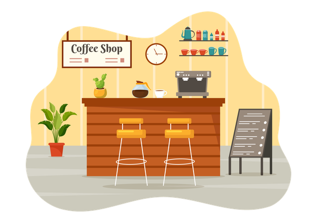 Caffeine Haven  Illustration