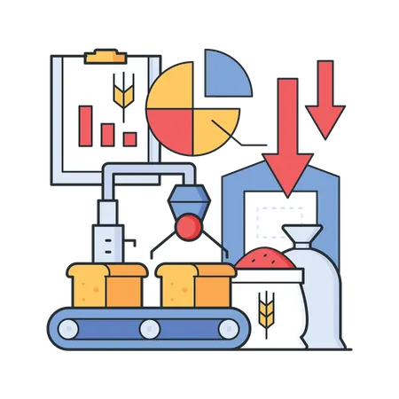 Caída empresarial  Ilustración