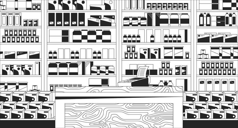 Caisse de pharmacie  Illustration