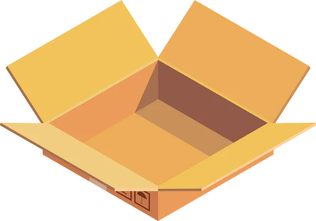 Caja de cartón  Ilustración