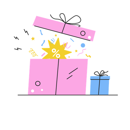 Caja de regalo  Ilustración