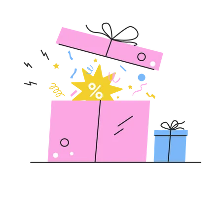 Caja de regalo  Ilustración