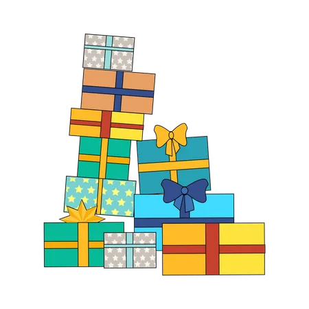 Caja de regalo de Navidad  Ilustración