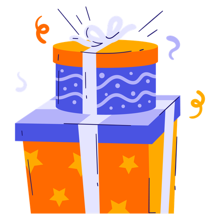 Cajas de regalo  Ilustración