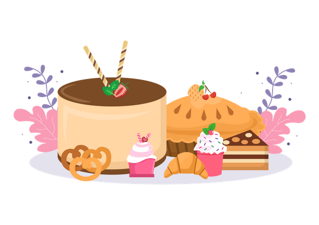 Cake  Illustration