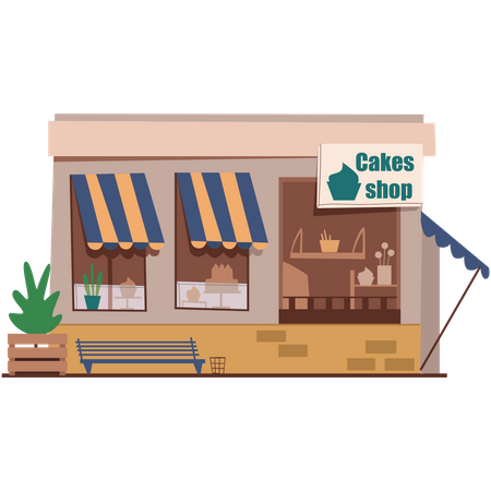 Cake shop  Illustration