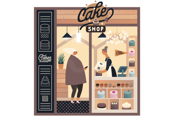 Cake Shop Illustration