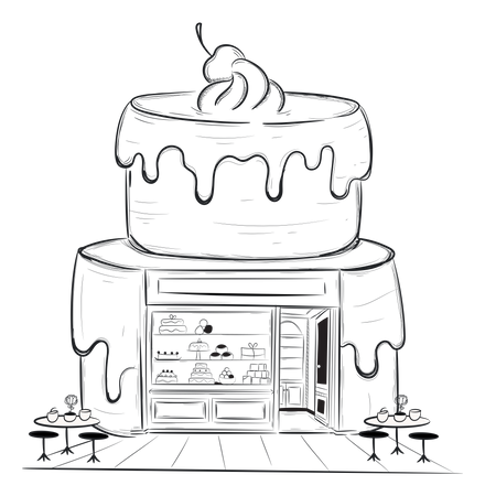 Cake Shop  Illustration