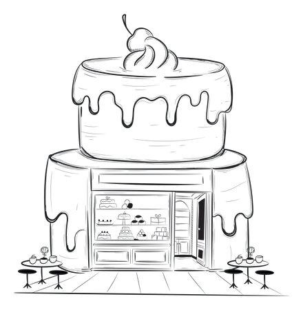Cake Shop  Illustration