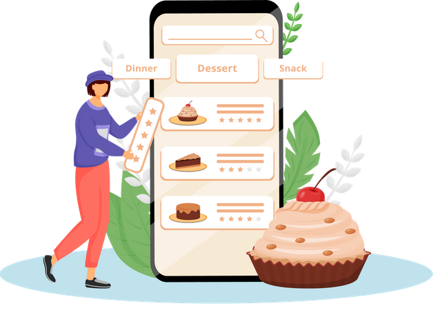 Cakes taste and quality feedback  Illustration