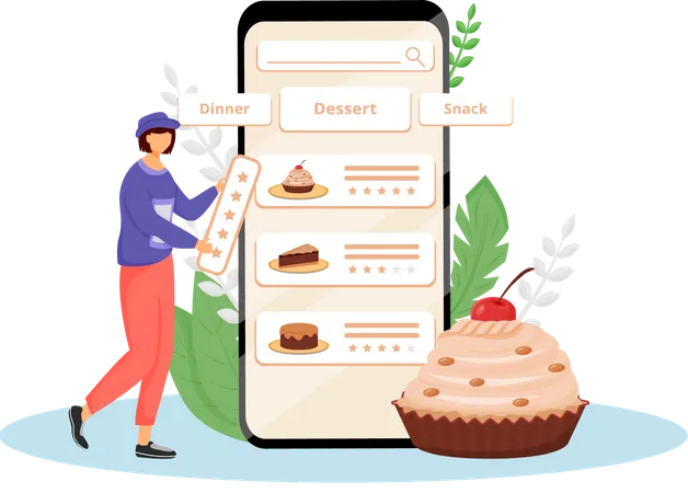 Cakes taste and quality feedback  Illustration