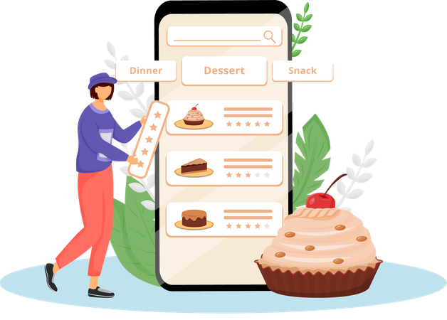 Cakes taste and quality feedback  Illustration