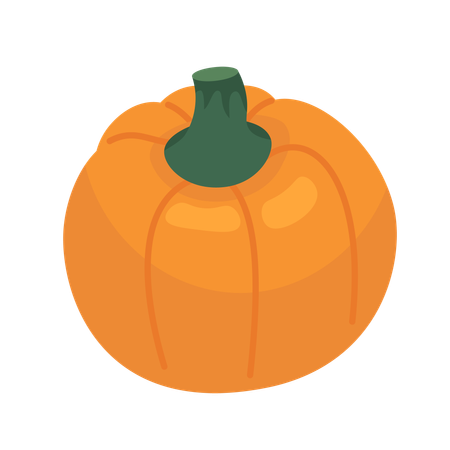 Cultivo de calabaza madura  Ilustración