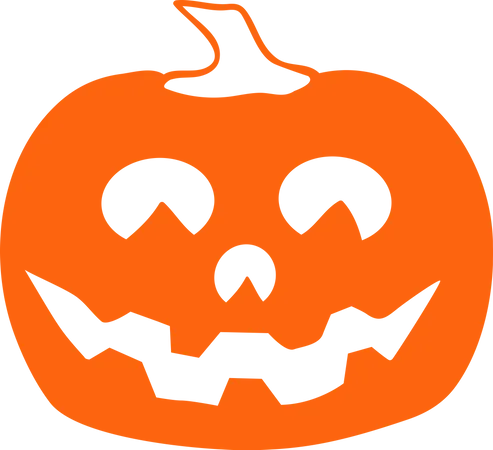 Calabazas De Halloween Aterradoras En Una Celebracion Navidena De Terror Simbolo De Ilustracion De Otono Malvado Ilustración