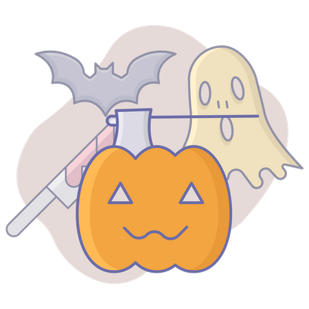 Calabaza de halloween  Ilustración